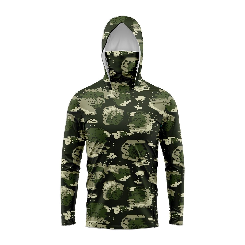 UPF50+ Sun‑Protective Men Fish - Fishing Hoodie ulasan dan harga