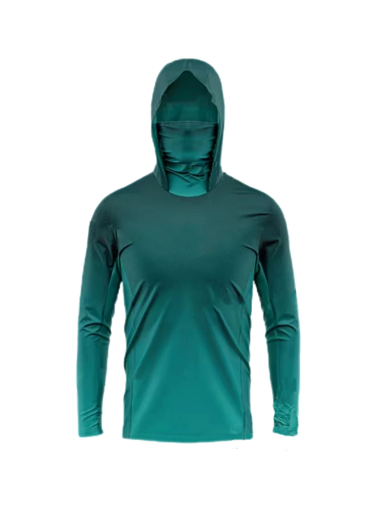 Men Long Sleeve Fishing Hoodie - Fishing Shirt Uv Protection ulasan dan harga