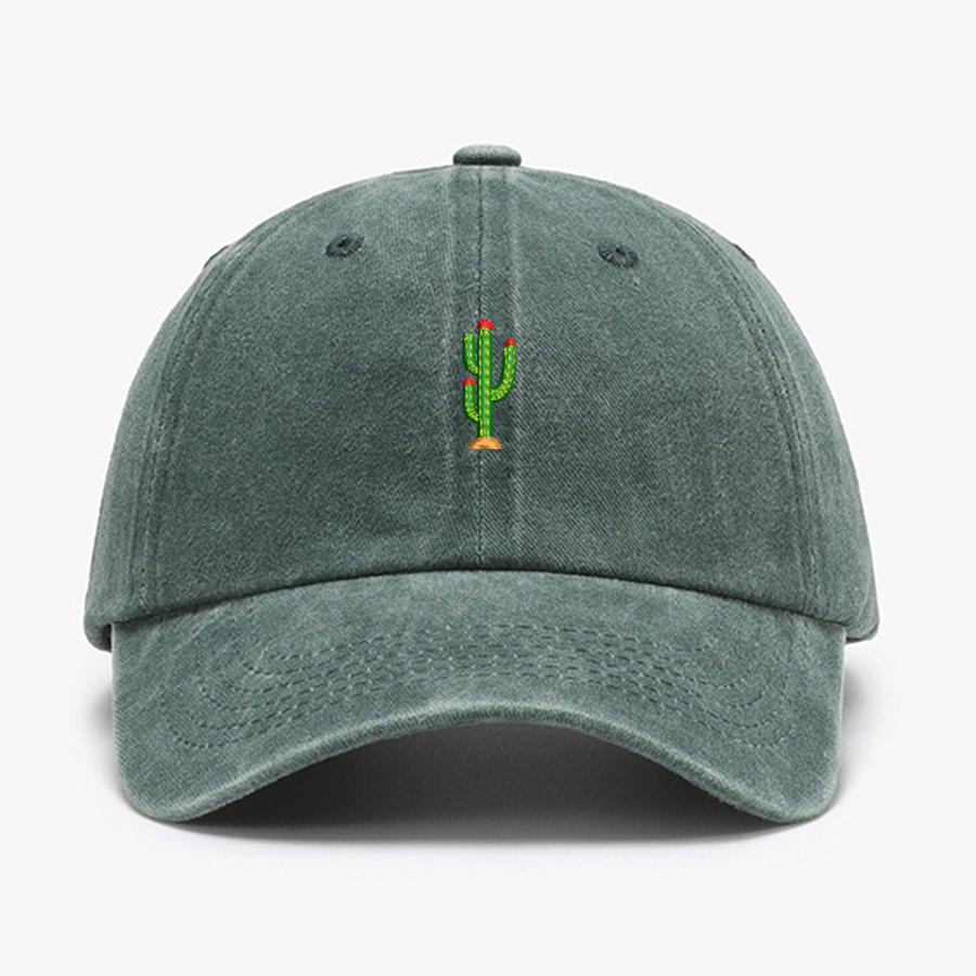 Mini Cactus Embroidery vintage - Fishing Hat ulasan dan harga