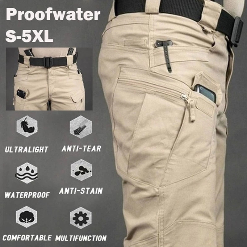 Men's Tactical Cargo Pants 6XL - Fishing Pants Waterproof ulasan dan harga